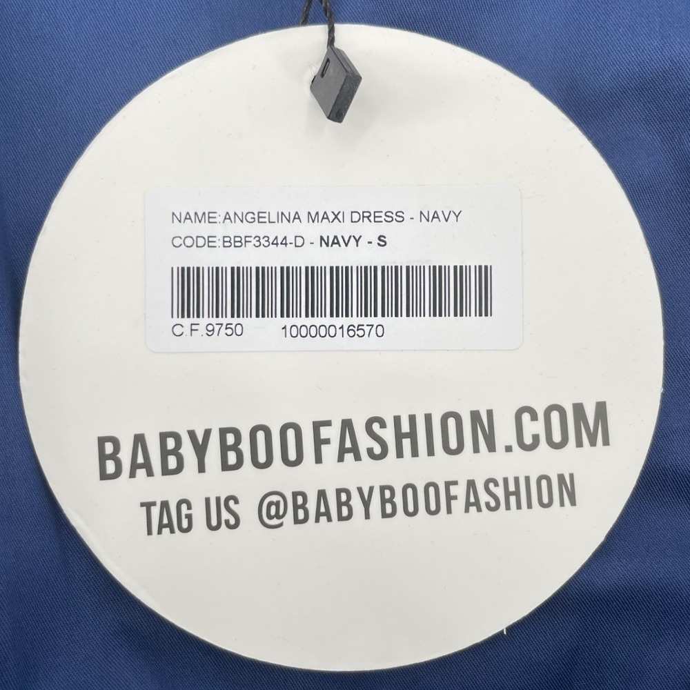 Babyboo Dress Angelina Maxi S Navy New - Picture 5 of 7